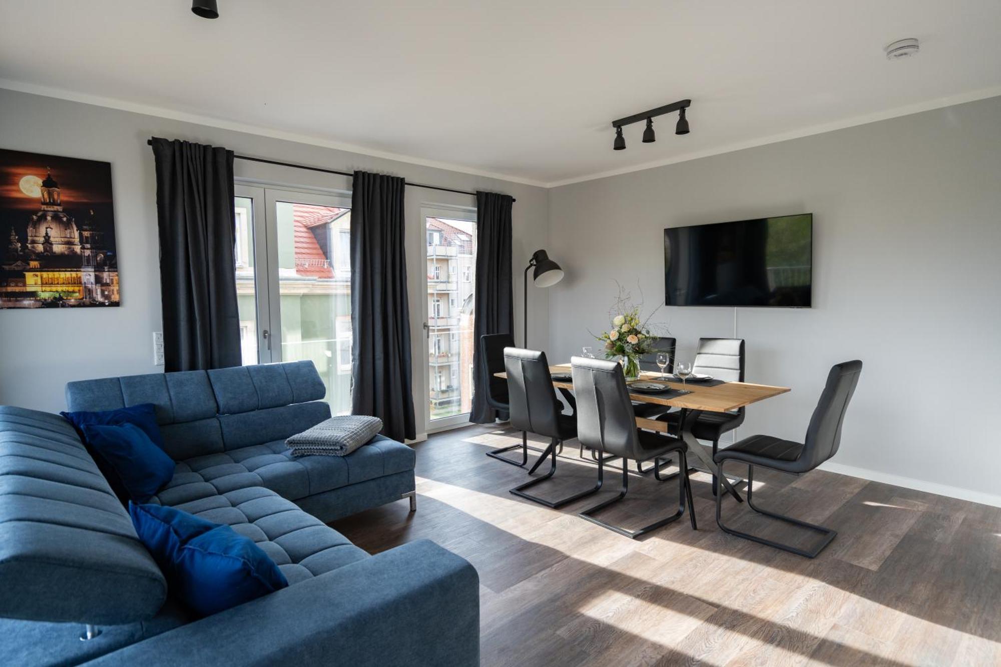Cozy City Dream Apartment Mit Terrasse Und Parkplatz - 90M² Dresden Bagian luar foto