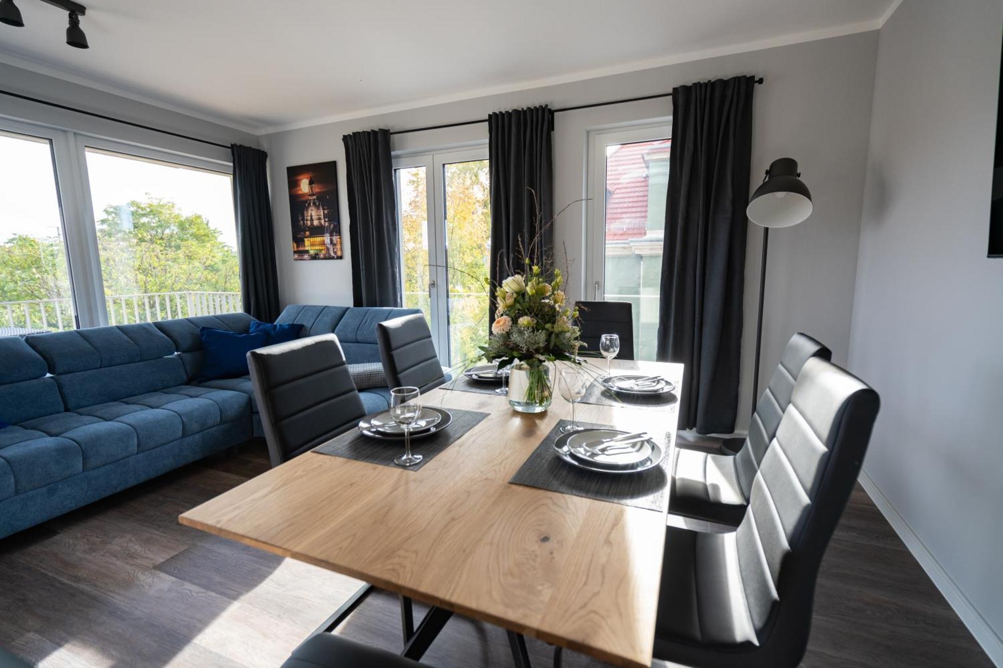 Cozy City Dream Apartment Mit Terrasse Und Parkplatz - 90M² Dresden Bagian luar foto